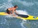 surfer yellow board